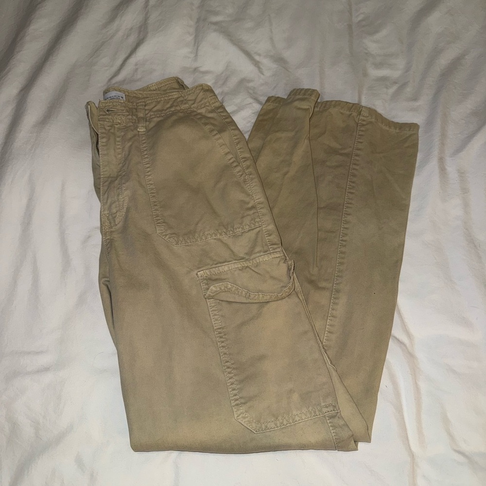 ZARA Tan Cargo Pants